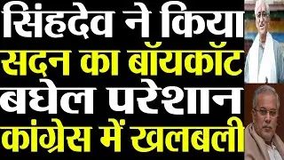 TS Singhdev boycotted the house. stir in Congress