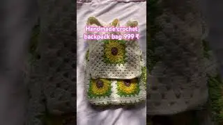 Handmade crochet backpack 🎒 dm in my Instagram