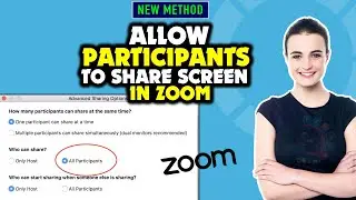 Как разрешить участникам демонстрировать экран в Zoom 2026
