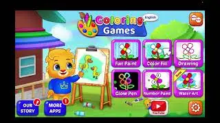 Lucas painting and color filling video #colorfulgames #coloringactivity #kidsgames #kidsactivities