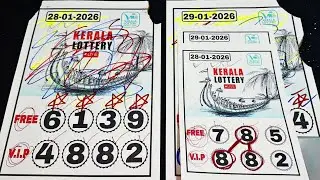FREE-#ஃப்ரீ இலவசம் # 29-01-2026 #கேரளலாட்டரி KERALA LOTTERY GUESSING ABC BOARD weekly book.