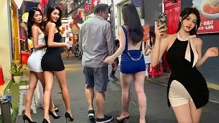 Vietnam Saigon Hochiminh City Nightlife: So Many Pretty Ladies! Street Scenes