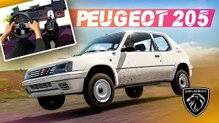 Unleashing the Power | Driving the Iconic Peugeot 205 in Forza Horizon 5 | Logitech G27 Gaming Wheel