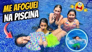 ME AFOGUEI NA PISCINA COM MINHAS AMIGAS !! 😱 * trollagem, olha a reação delas *