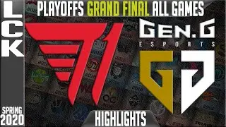 LCK Spring 2020 Playoffs GRAND FINAL  | G | T1 vs GEN Highlights ALL GAMES  |  T1 vs Gen |