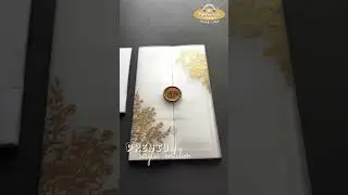 AWI-10083 Transparent Wedding Invitation with Vellum Paper by Madhurash Cards, Rajkot, India