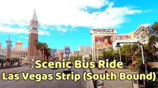 🚍 South Bound Scenic Ride along on Deuce - Las Vegas Strip - Nevada