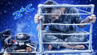 I Built a DIY Freezing Machine (This Got Extremely Cold)