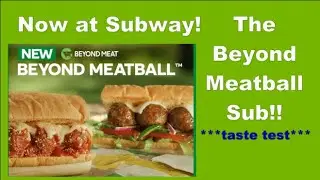 Tasting the new Beyond Meatball Sub at Subway Canada!!