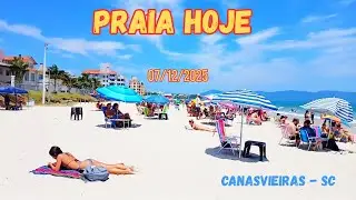 Stroll along the Brazilian beach Canasvieiras  | Busy Sunday in Florianópolis 🇧🇷🏖🌊