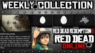Exotics Collection locations August 10 2021 - Red Dead Online Weekly Collection