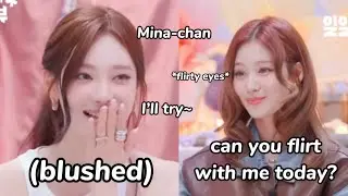 sana making  aespa’s ningning *blushed* for 2 minutes straight