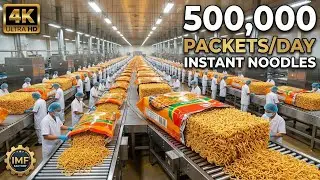 Inside A Modern Factory: 500,000 Instant Noodle Packets Made Daily