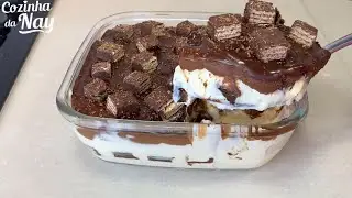 PAVÊ DE BIS MAIS GOSTOSO DO MUNDO! Surpreenda a todos com essa sobremesa fácil e irresistível!!!