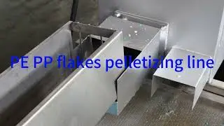 pe pp flakes pelletizing line