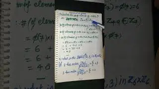 Abstract Algebra.The number of elements of order 7 in  Z(49)&times;Z (7).