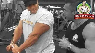 Shawn Rhoden's One Arm Cable Tricep Press Down
