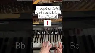 ❗️Metal Gear Sound Effect - Piano Tutorial #metalgear #metalgearsolid #videogames #pianotutorial