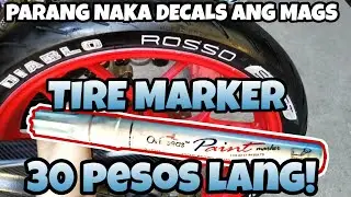 Alternative to Sticker Mags: Tire Pen - Tire Marker - Pirelli Tires Marked