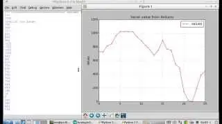 Python to plot graph of serial data from Arduino Uno analog input