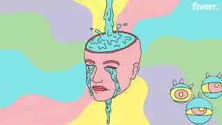 Create amazing 2d trippy animation music video - Best Lyric & Music Videos service