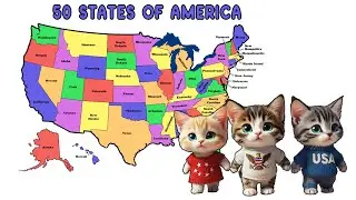 LEARN 50 STATES FAST - KIDS' CATCHY USA SONG!