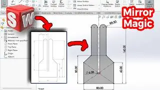 SolidWorks 2D Sketch &mdash; Rectangle & Mirror Tools 📐🔁 | Section 3 (Beginner Guide)
