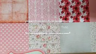 Personalised family tree frame DIY(Learn how to make beautiful present)