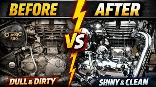 Royal Enfield Classic 500 Detailed Buffing | Engine Polishing for Mirror Finish