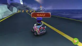 Garfield Kart - Hamburger Cup No Skid No Bonus use Challenge