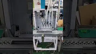 PCB fully automatic dispensing, filling machine and power adapter assembly line equipment.
