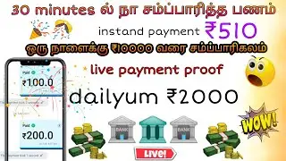 Live Payment Proof In Royal Win | Best Earnings App | Vel Dp Info Tamil