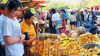 Amazing Street Food - Countryside Best Street Food - Cambodia Food Market Compilation