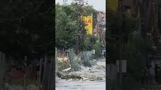 Musi River Overflowing In Hyderabad