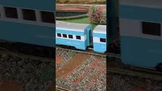 Trem Azul RFFSA na maquete