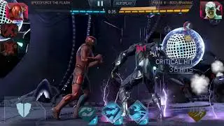 Injustice mobile 2 Raid tier 6 SFF 1 health vs Braniac P3
