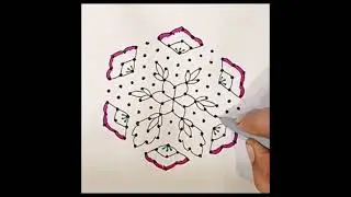 🧿13*7 చుక్కల అందమైన పూల ముగ్గులు 🌷🌿🪔 beautiful simple flowers kolam muggulu Rangolis 🏵️🌿