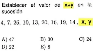 EXAMEN ADMISION UNI 2020-1 UNIVERSIDAD DE INGENIERIA SECUENCIAS NUM&Eacute;RICAS 2020 I SOLUCIONARIO