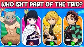 Try To Guess Who's Not Part of the Trio | Anime Trio Quiz | ANIME QUIZ🎮