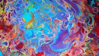 Fluid Painting - LA SIRENA - Colorful & Vibrant Acrylic Pour - Peace House Art