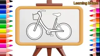 How To Draw A Bicycle | BicycleVery Easy DrawFor Kids  | Bicycle Drawing Easy|step by step drawing