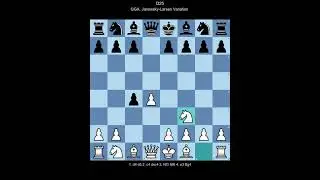 ECO D25 Queen's gambit accepted, Janowsky-Larsen Variation  (White perspective)
