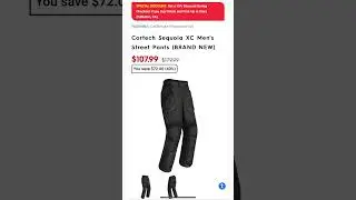 Motorhelmets Store Sale Cortech Sequoia XC Men's and Hyper-Flo Air Women's Street Bike Pants #shorts