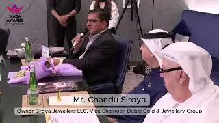 Moment of WADA Awards Season 2 with Mr. Chandu Siroya - Vice Chairman of Dubai Jewellery Group