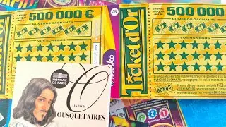 Grattage fdj Carnet ticket d'or 2eme episode + jeu 🍀🍀 #grattage #fdj #gains