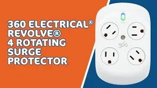 360 Electrical&reg; Revolve - 4 Rotating Outlet Surge Protector