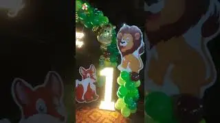 Jungle Theme Birthday Decoration #jungletheme #birthdaydecoration #jungle #birthdaydecor #diy #decor
