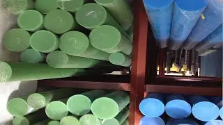 Машина для производства нейлоновых стержней | Линия по производству пластиковых стержней | Линия по производству стержней из полипропилена, полиэтилена и помпона
