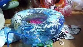 色々な浮き輪に空気入れてみた４