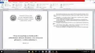 Kako napraviti sadrzaj u wordu